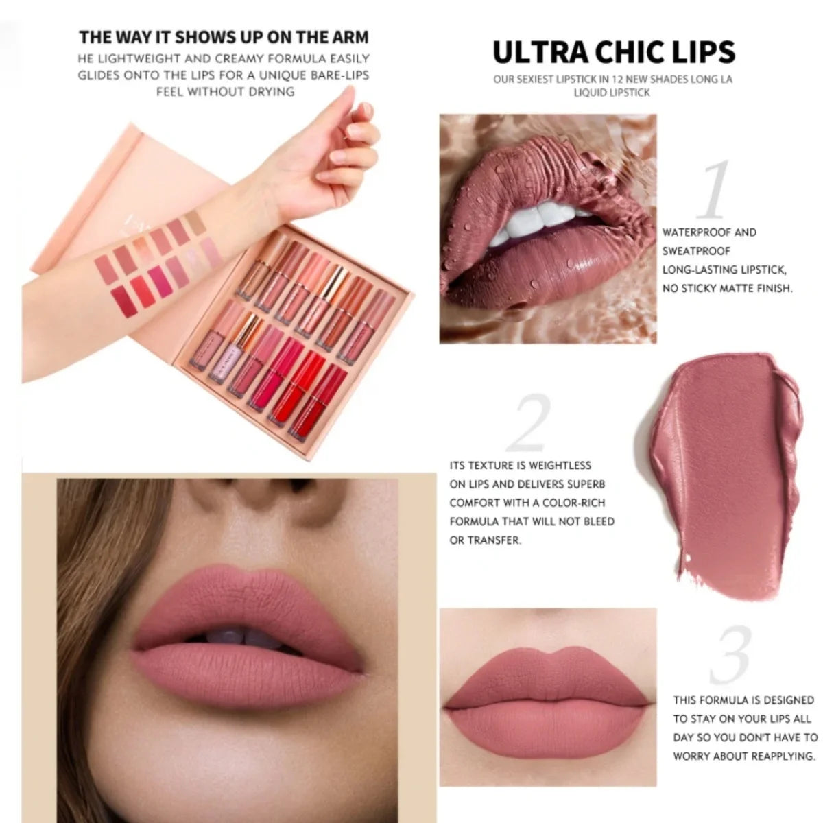 12 Colors Lip Tint Kit