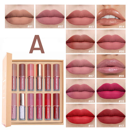 Hot Sexy 12pcs Lip Paint – Matte & Long Lasting