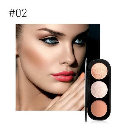 3 In 1 Makeup Palette Blush&Highlighter