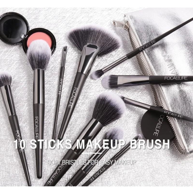 6/10pcs Makeup Brush Set – Eyes & Face