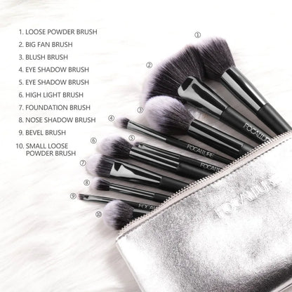 6/10pcs Makeup Brush Set – Eyes & Face