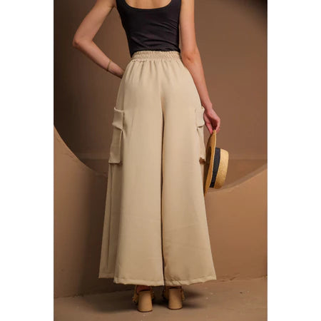 Calça Alfaiataria Cintura Alta Cargo