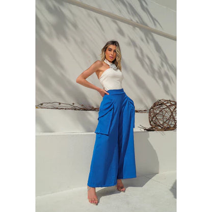 Calça Alfaiataria Cintura Alta Cargo